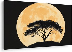 Kép – Fa arany teliholdban II. (90x60 cm)