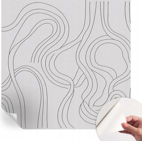 Öntapadós fali fotótapéta Hálószobába Organikus vonalak 250x250 cm