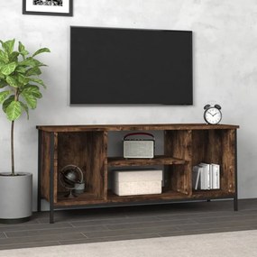Füstös tölgyszínű szerelt fa TV-szekrény 102 x 35 x 45 cm