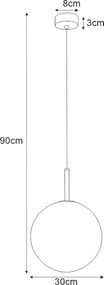 KAJA K-4887 FARO Fekete Színű Függeszték 1xE27 15W IP20