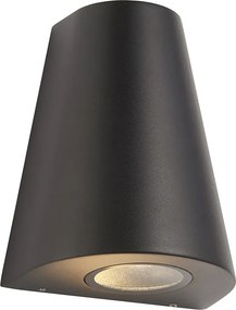 ENDON 96904 HELM Modern Kültéri Fali Lámpa Fekete, Átlátszó LED IP44