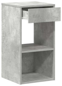 éjjeliszekrények fiókos 2 db betonszürke 35x34x66,5 cm
