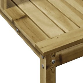 impregnált fenyőfa ültetőasztal polcokkal 82,5 x 50 x 109,5 cm