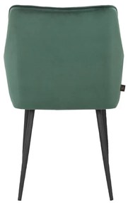 Zöld kárpitozott étkezőfotel szett 2 db-os Elvira – Støraa