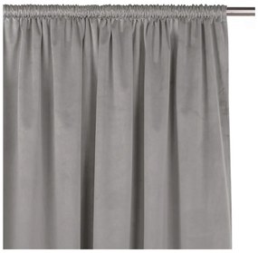 Szürke bársony dimout (részleges sötétítő) függöny 140x270 cm Velto – Filumi