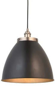 Endon 98749 - FRANKLIN kábeles függeszték 1xE27/10W/230V fekete/sárgaréz