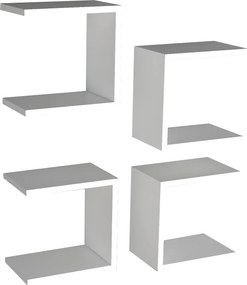 Fali polc base - white