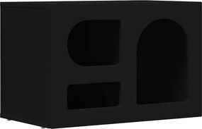 vidaXL TV szekrény Fekete 60 x 35 x 40 cm Faanyag