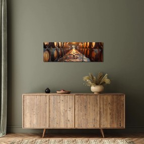 Kép - Borospince (órával) (90x30 cm)