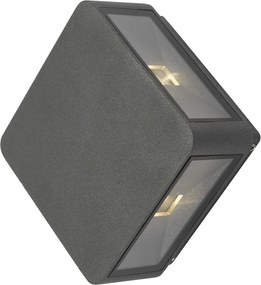 DAR LIGHTING WEI2139 WEISS Modern Kültéri Fali Lámpa Szürke LED IP65