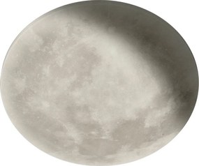 Világosszürke LED gyerek mennyezeti lámpa akrilüveg búrával ø 40 cm Lunar – Trio