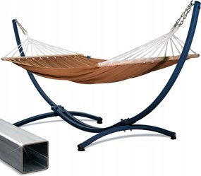 Függőágy horganyzott vázzal Grande kerti függőágy Roma barna Potenza