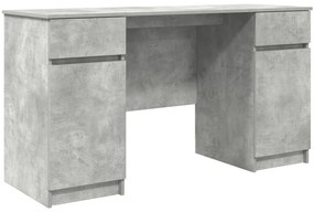 Asztal Betongris 140x49x76 cm Mérnöki Fa