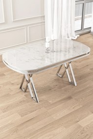 Zae - White Marble, Chrome