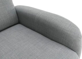 Állítható fotel, szürke szövet, FOREST