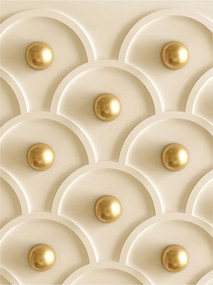 Flizelin fotótapéta Arany fesztiválok és körök krémszínű háttérrel 184x254 +ragasztó