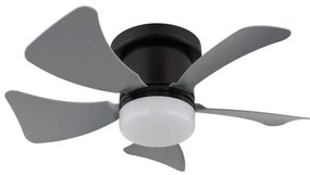 Globo 03609A - HINES LED 10W 230V mennyezeti ventilátor távirányítóval, szürke