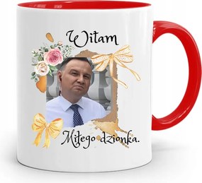 Piros Elnöki Bögre Andrzej Duda Pis Egészség felirattal