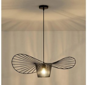 Csillár zsinóron OGGI 1xE27/40W/230V fekete