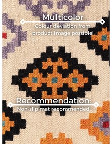 Piros kétoldalas kézi szövésű gyapjú futószőnyeg 60x190 cm Kamal Kian – Nouristan