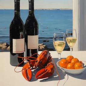 Poszter 40x40cm Ebéd az öbölben