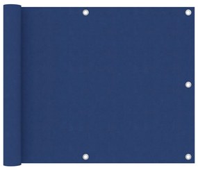 kék oxford-szövet erkélyparaván 75 x 500 cm