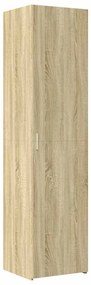 sonoma tölgy szerelt fa vékony tárolószekrény 50x42,5x225 cm