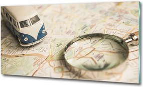 Fénykép üvegfestmény Az utazás szimbolikája 100x50
