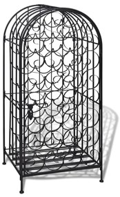 Fém bortartó állvány 35 palackhoz