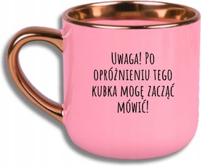 Bögre Rózsaszín Elegáns Nagy Vicces Ajándék Figyelem El Tudok Kezdeni Beszélni