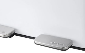 Matt fehér acél szelektív pedálos szemetes 2x20 l Aliya – Spirella