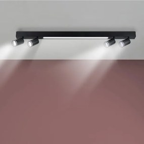 LED Mennyezeti lámpa PÁRIZS LED/24W/230V + 4xGU10/10W fekete