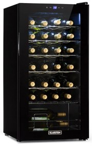 Klarstein Shiraz 28 Uno, borhűtő, 74 liter, 28 palack, 5-18°C, érintőképernyős vezérlőpanel