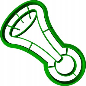 Foremka Lyukasztó Sütemény- és Mézeskalácsvágó Szilveszter Trombita 8cm