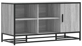cipőpad szürke Sonoma 100x40x53,5 cm Gépi fa és fém