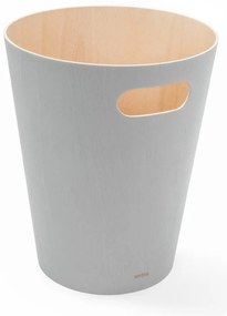 Világosszürke fa szemetes 7,5 l Woodrow – Umbra