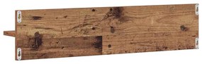 Falpolcok polcokkal 2 pcs Régi fa 80 x 11.5 x 18 cm Faanyag