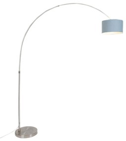 Acél ívlámpa árnyékolóval 35/35/20 kék állítható - XXL