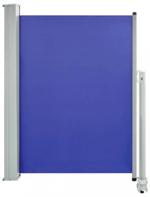 kék behúzható oldalsó teraszi napellenző 100 x 300 cm
