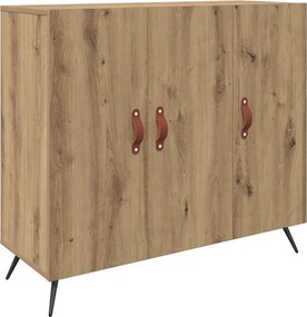 vidaXL Széf Artisan tölgy 89,5 x 34 x 80 cm Faanyag