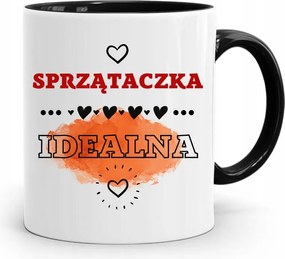 Takarítónőnek Fekete Bögre Születésnapi Ajándék fényképes nyomtatással