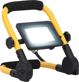 vidaXL hideg fehér fényű fogantyúval ellátott LED-es reflektor 20 W