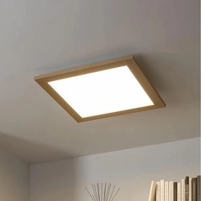 Brilagi - LED dimmelhető lámpatest SLIMFRAME WOOD LED/36W/230V 49,5x49,5 cm + távirányító