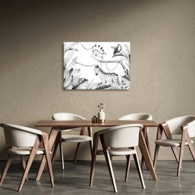 Üveg kép - Akvarell dzsungel (70x50 cm)