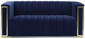 Vogue Velvet 2 személyes kanapé kék