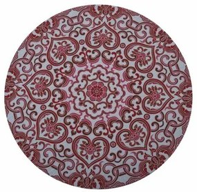 Iva Mandala piros, 38 cm-es tányéralátét, 38 cm