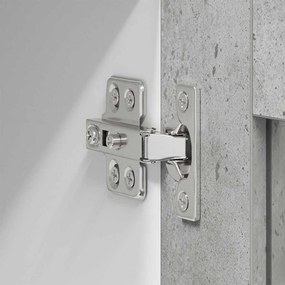 Függő szekrény Riga 2 pcs Beton Szürke 40 x 31 x 40 cm Faanyag