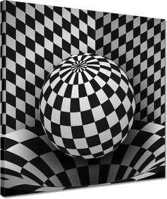 Vászonkép 40x40 Absztrakt fekete-fehér