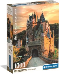 Németország Eltz Cadtle 1000 db-os Compact puzzle Clementoni