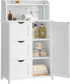 VASAGLE fürdőszobaszekrény, 30 x 60 x 100 cm, felhőfehér